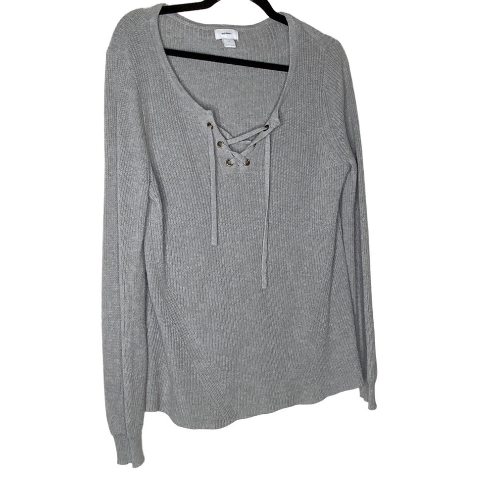 Old Navy grey long sleeve sweater. Size S - Picture 2 of 5